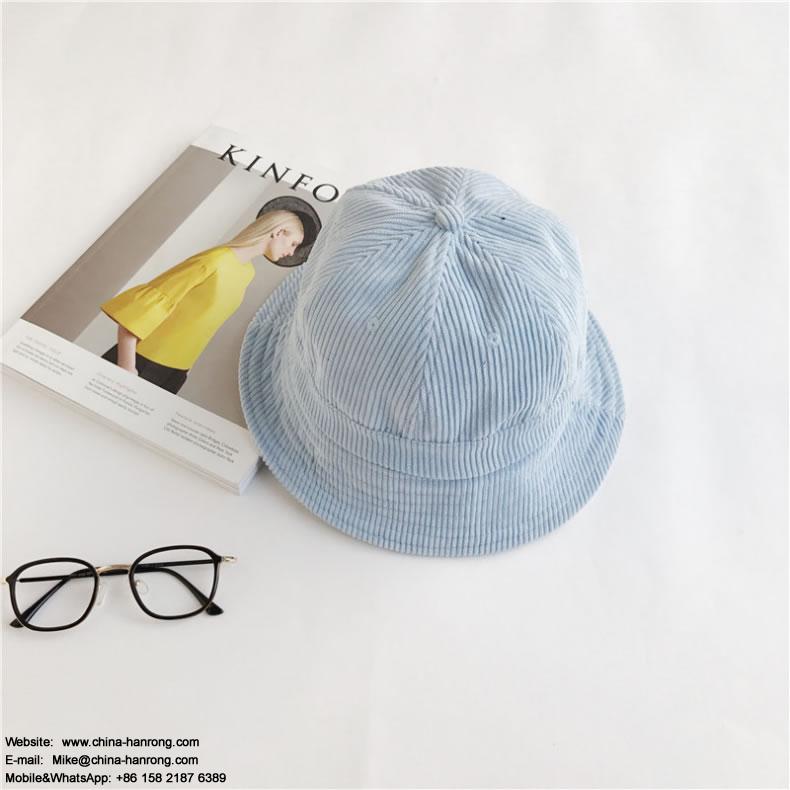 New Outdoor Travel Promotional Embroidery Warp Knitting Corduroy Light Curling Cap