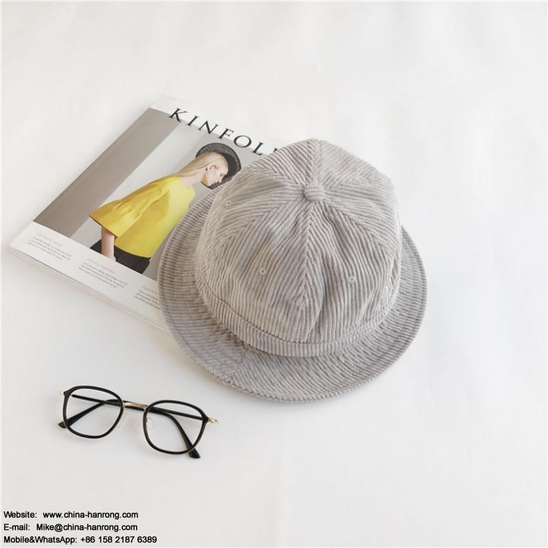 New Outdoor Travel Promotional Embroidery Warp Knitting Corduroy Light Curling Cap