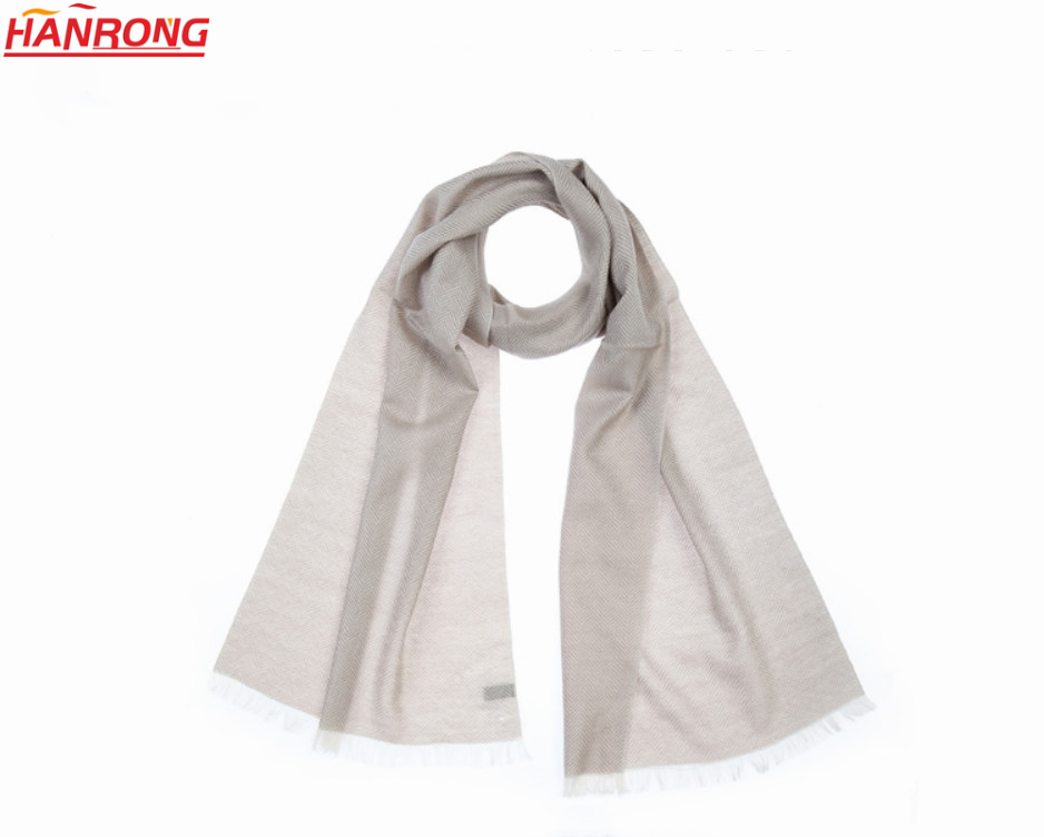 France Autumn Winter Pure Color Texture Imported Man Wool Warm Scarf