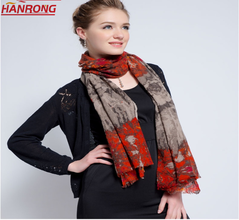 Melbourne Lady Popular Classic Red Long Wool Scarf 190x70cm