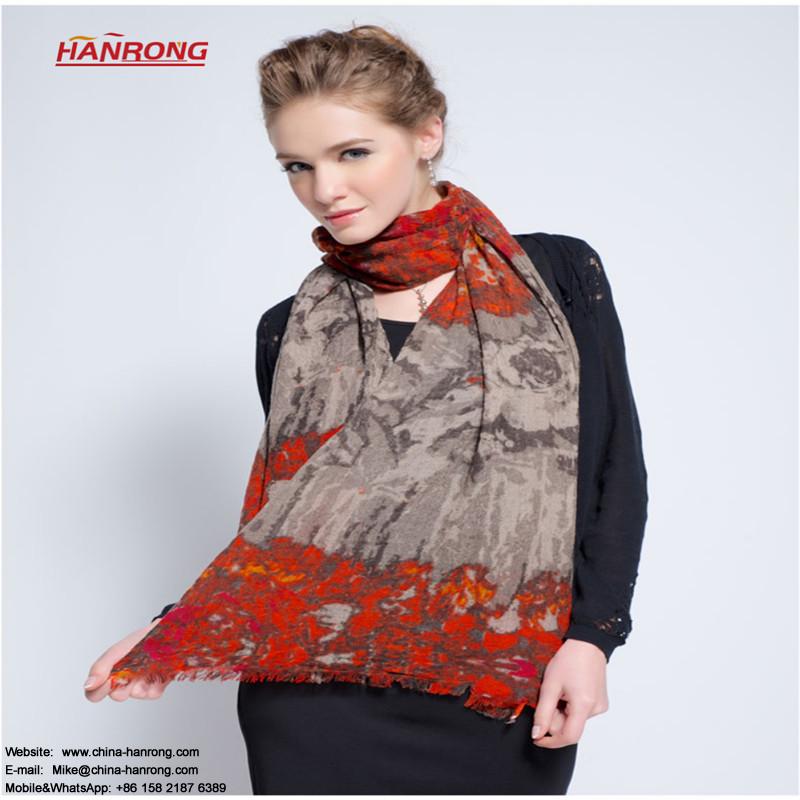 Melbourne Lady Popular Classic Red Long Wool Scarf 190x70cm