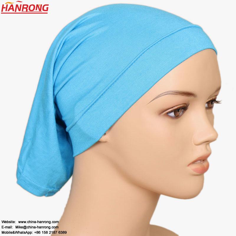 Yiwu Supply Muslim Ladies Pure Color Breathable Tie Dye Plain Seasonal Cotton Scarf Hijab Ropa