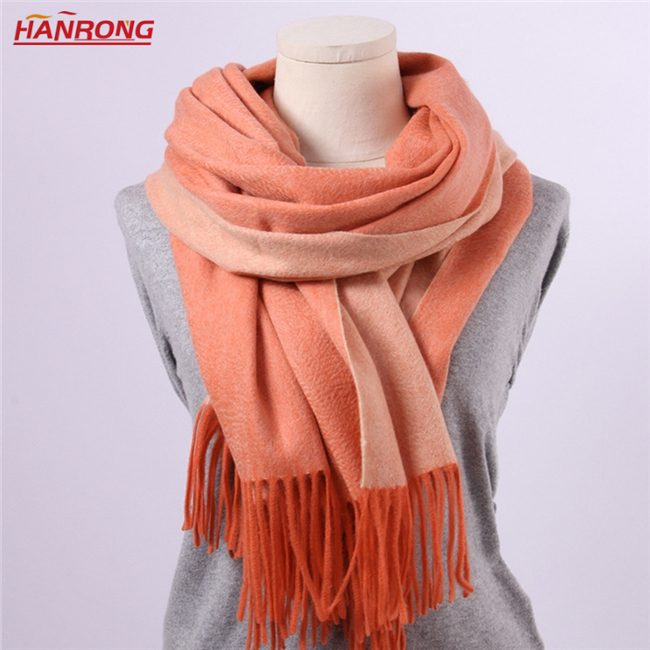 Inner Mongolia Manufacturing Double Sided Water Ripple Keep Warm Fashion Cashmere Scarf Shawl