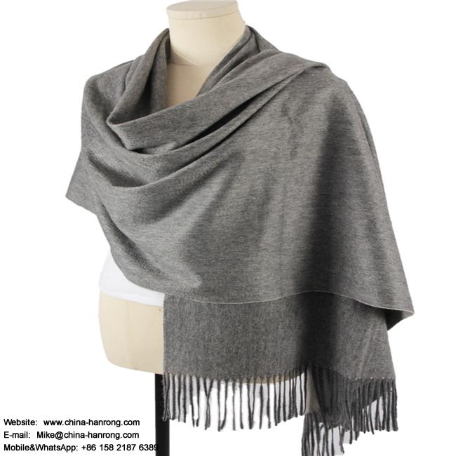 Inner Mongolia Manufacturing Double Sided Water Ripple Keep Warm Fashion Cashmere Scarf Shawl