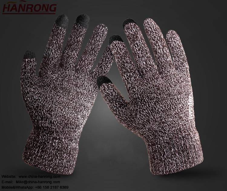 Fashion Keep Warm Touch Screen Gloves Non-slip Knitted Couple Models Gloves Wholesale